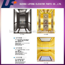 High Quality Ti-golden Mirror Etching Elevator For Hotel